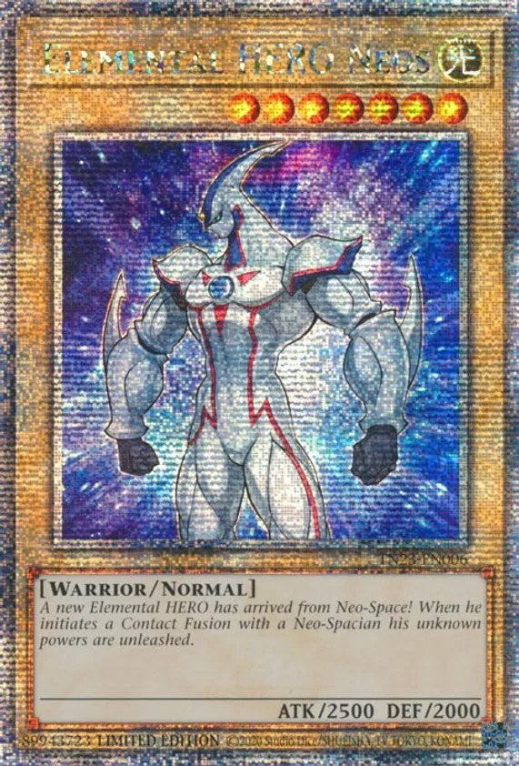 Elemental HERO Neos [TN23-EN006] Quarter Century Secret Rare | Play N Trade Winnipeg