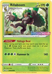 Rillaboom (SWSH006) (Staff Prerelease Promo) [Sword & Shield: Black Star Promos] | Play N Trade Winnipeg