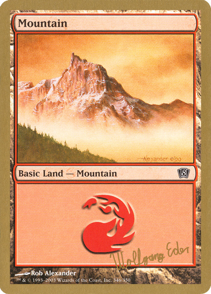 Mountain (we346) (Wolfgang Eder) [World Championship Decks 2003] | Play N Trade Winnipeg