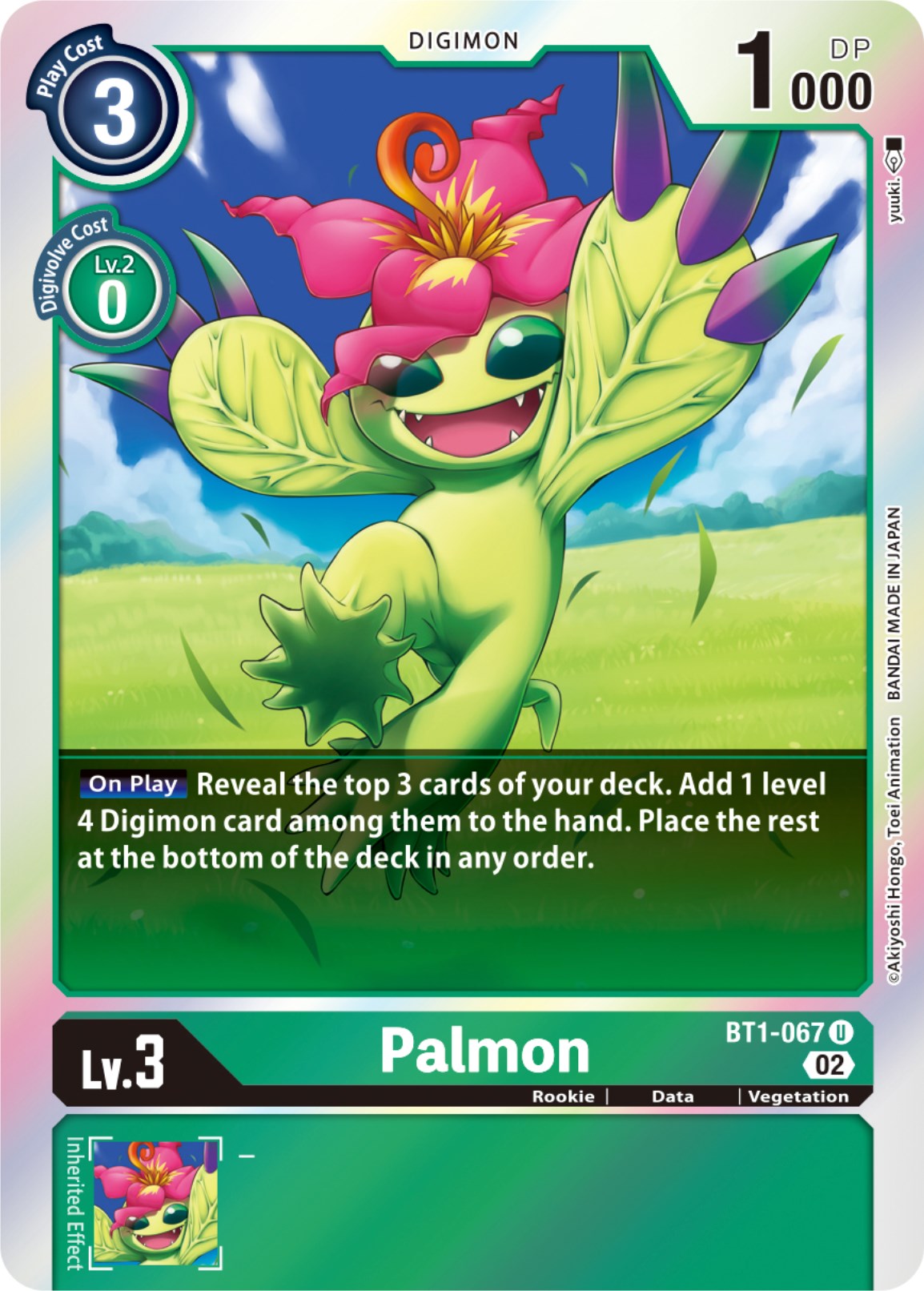 Palmon [BT1-067] [Resurgence Booster] | Play N Trade Winnipeg