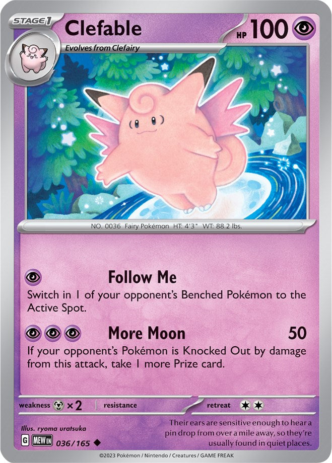 Clefable (036/165) [Scarlet & Violet: 151] | Play N Trade Winnipeg