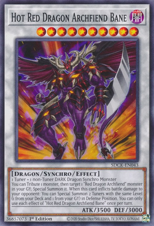 Hot Red Dragon Archfiend Bane [SDCK-EN043] Common | Play N Trade Winnipeg