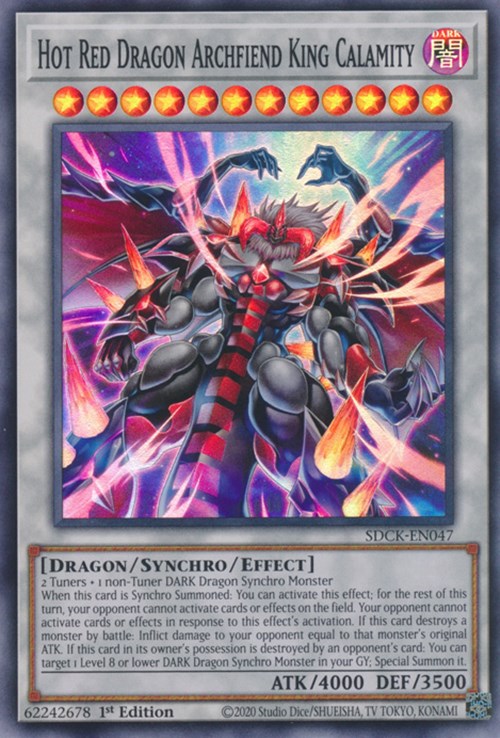 Hot Red Dragon Archfiend King Calamity [SDCK-EN047] Super Rare | Play N Trade Winnipeg