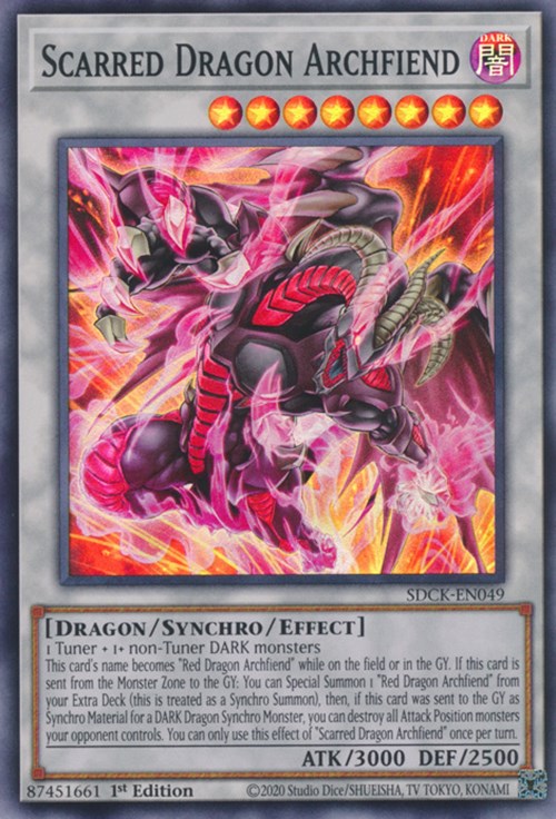 Scarred Dragon Archfiend [SDCK-EN049] Super Rare | Play N Trade Winnipeg