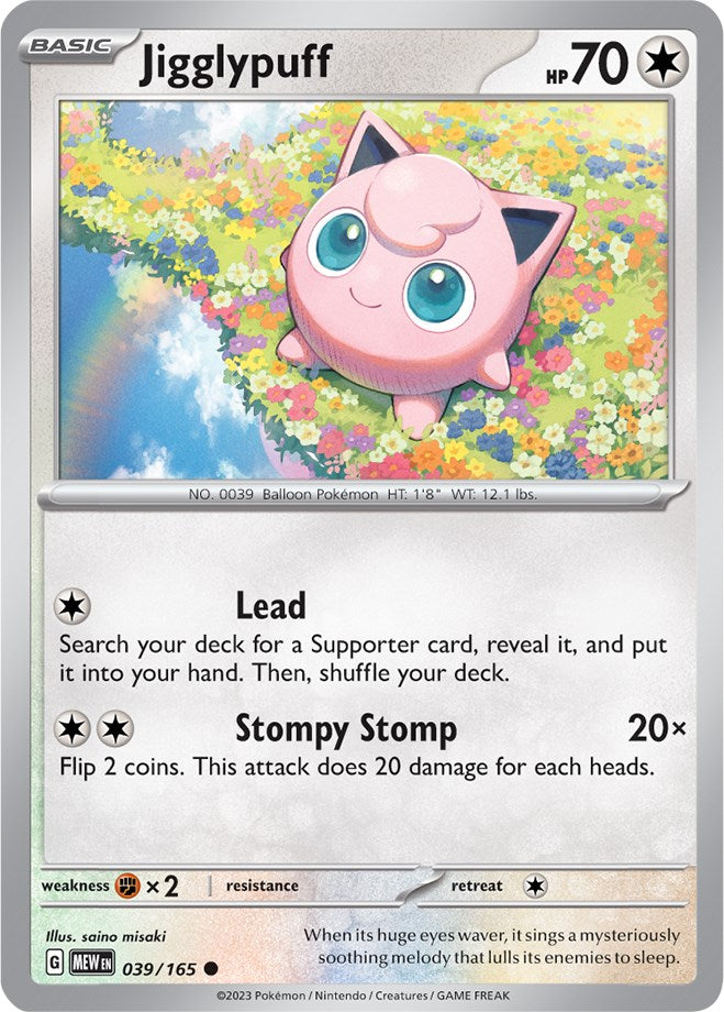 Jigglypuff (039/165) [Scarlet & Violet: 151] | Play N Trade Winnipeg