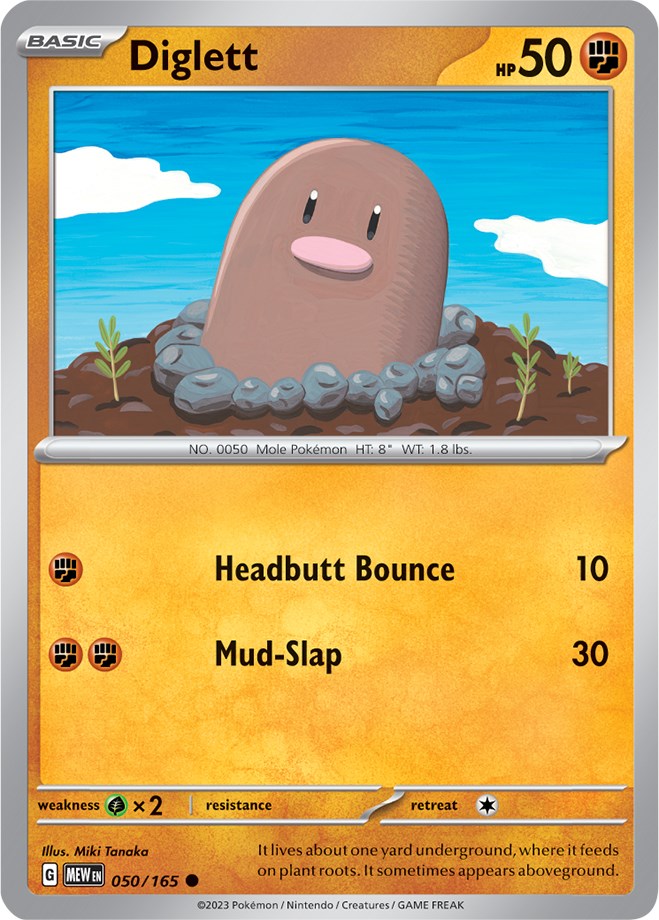 Diglett (050/165) [Scarlet & Violet: 151] | Play N Trade Winnipeg