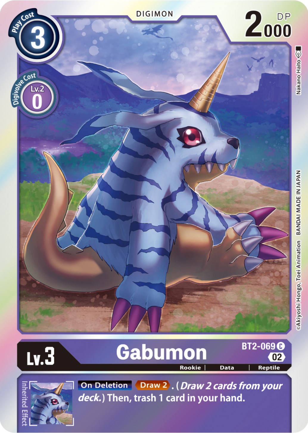 Gabumon [BT2-069] (Resurgence Booster Reprint) [Resurgence Booster] | Play N Trade Winnipeg