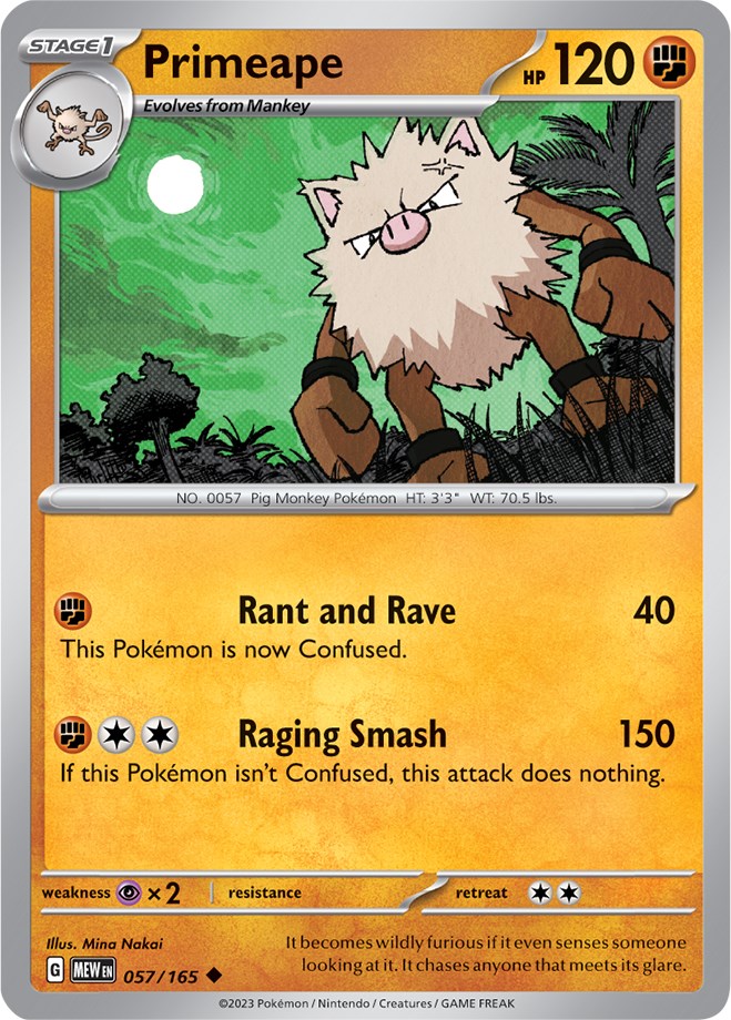 Primeape (057/165) [Scarlet & Violet: 151] | Play N Trade Winnipeg