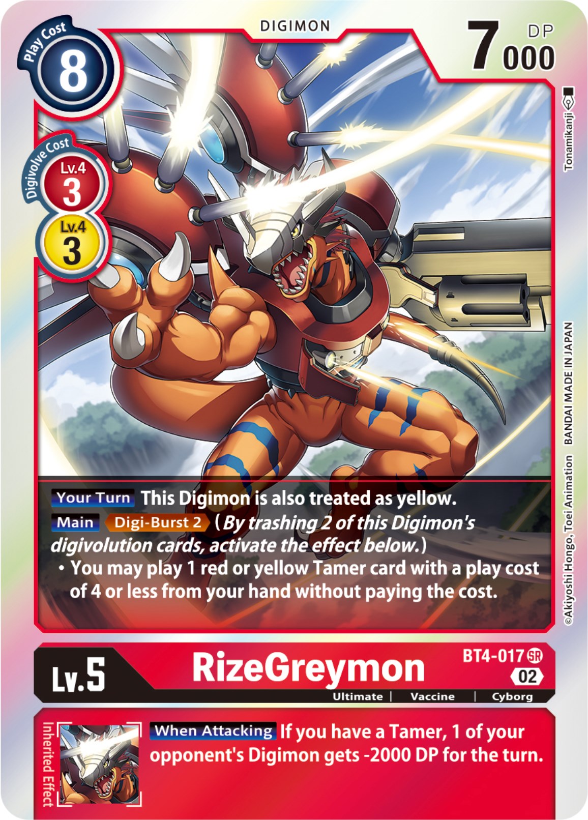 RizeGreymon [BT4-017] (Resurgence Booster Reprint) [Resurgence Booster] | Play N Trade Winnipeg