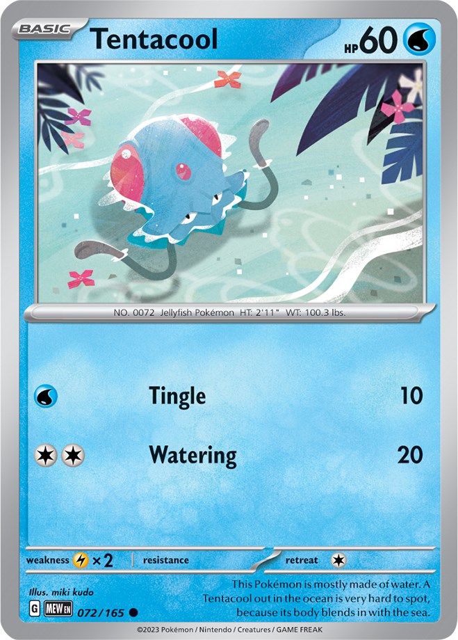 Tentacool (072/165) [Scarlet & Violet: 151] | Play N Trade Winnipeg