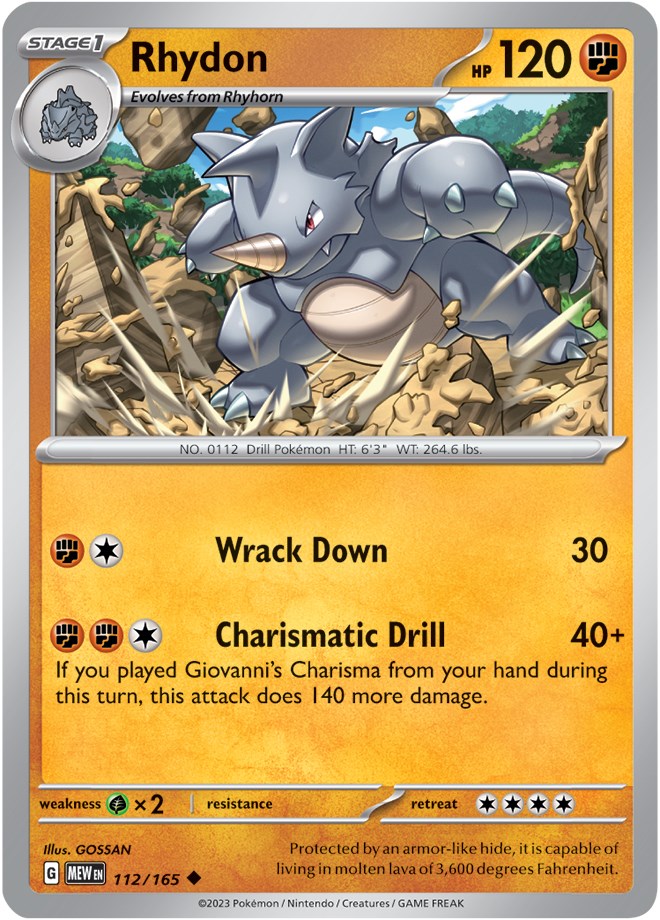 Rhydon (112/165) [Scarlet & Violet: 151] | Play N Trade Winnipeg