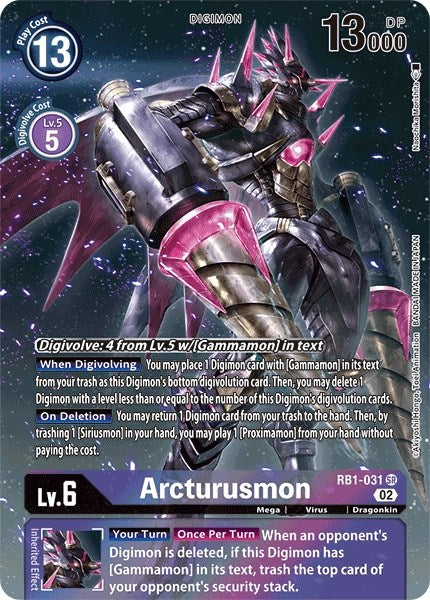 Arcturusmon (Textured Alternate Art) [Resurgence Booster] | Play N Trade Winnipeg