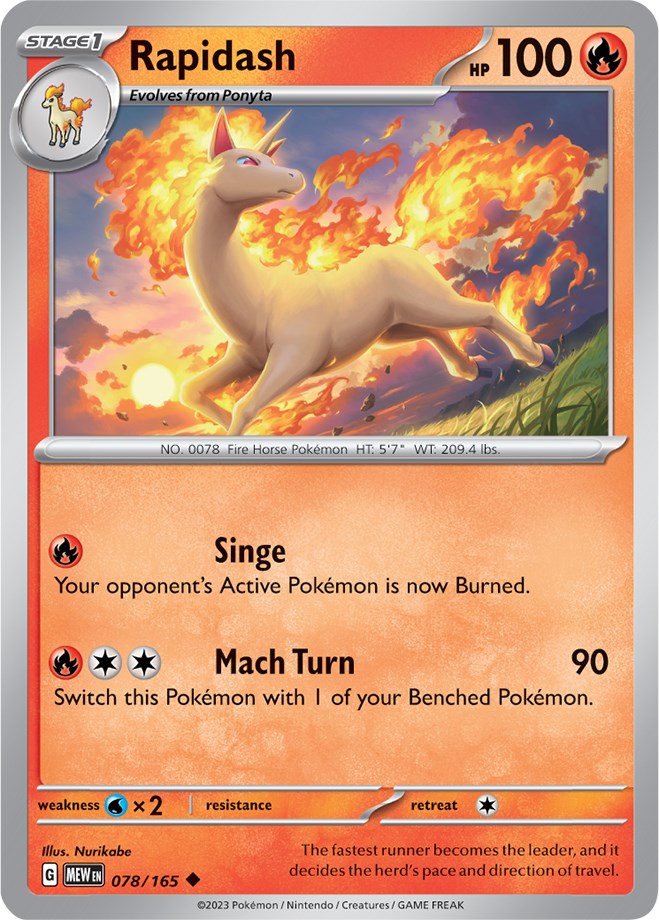 Rapidash (078/165) [Scarlet & Violet: 151] | Play N Trade Winnipeg