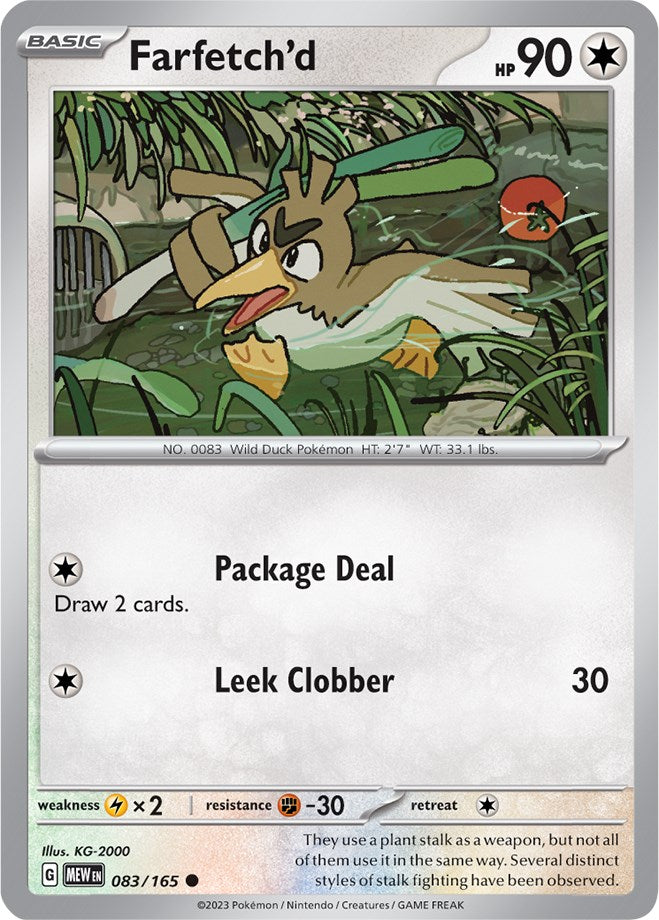 Farfetch'd (083/165) [Scarlet & Violet: 151] | Play N Trade Winnipeg