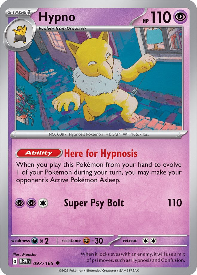 Hypno (097/165) [Scarlet & Violet: 151] | Play N Trade Winnipeg