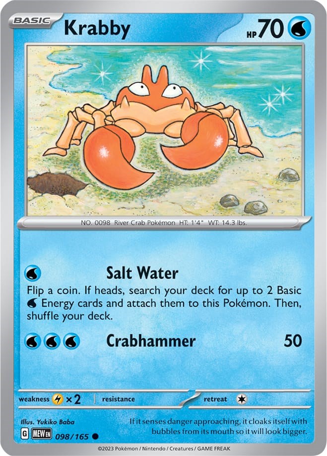 Krabby (098/165) [Scarlet & Violet: 151] | Play N Trade Winnipeg