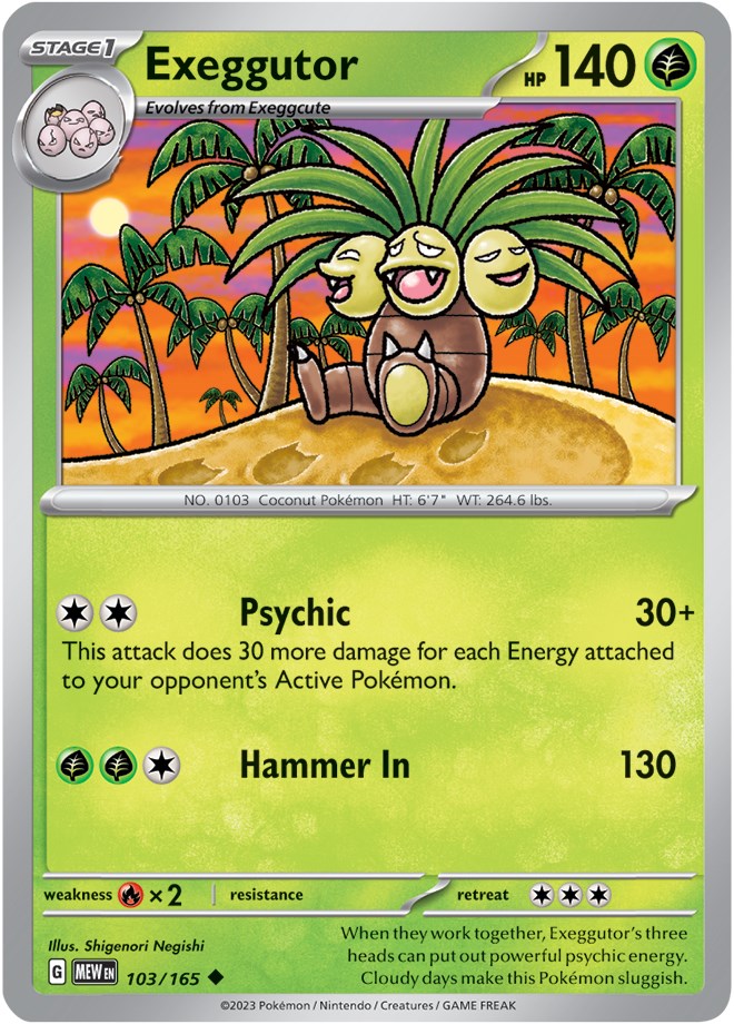 Exeggutor (103/165) [Scarlet & Violet: 151] | Play N Trade Winnipeg