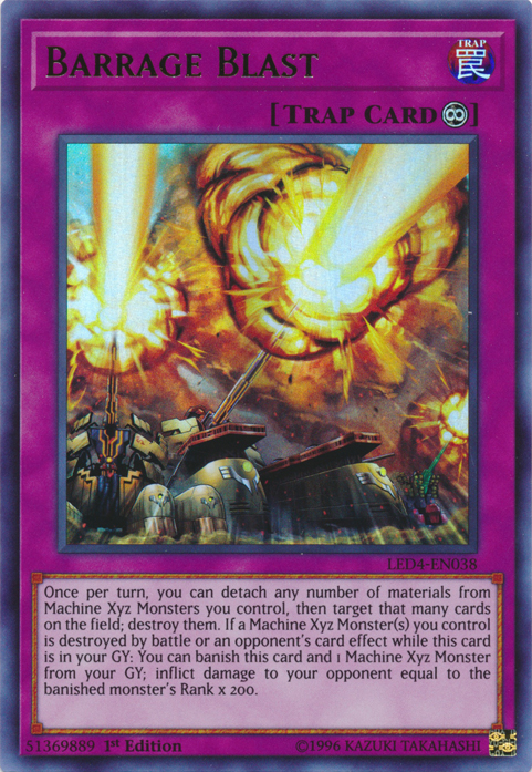 Barrage Blast [LED4-EN038] Ultra Rare | Play N Trade Winnipeg