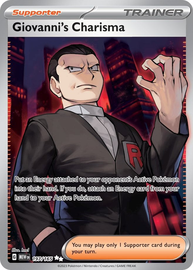 Giovanni's Charisma (197/165) [Scarlet & Violet: 151] | Play N Trade Winnipeg