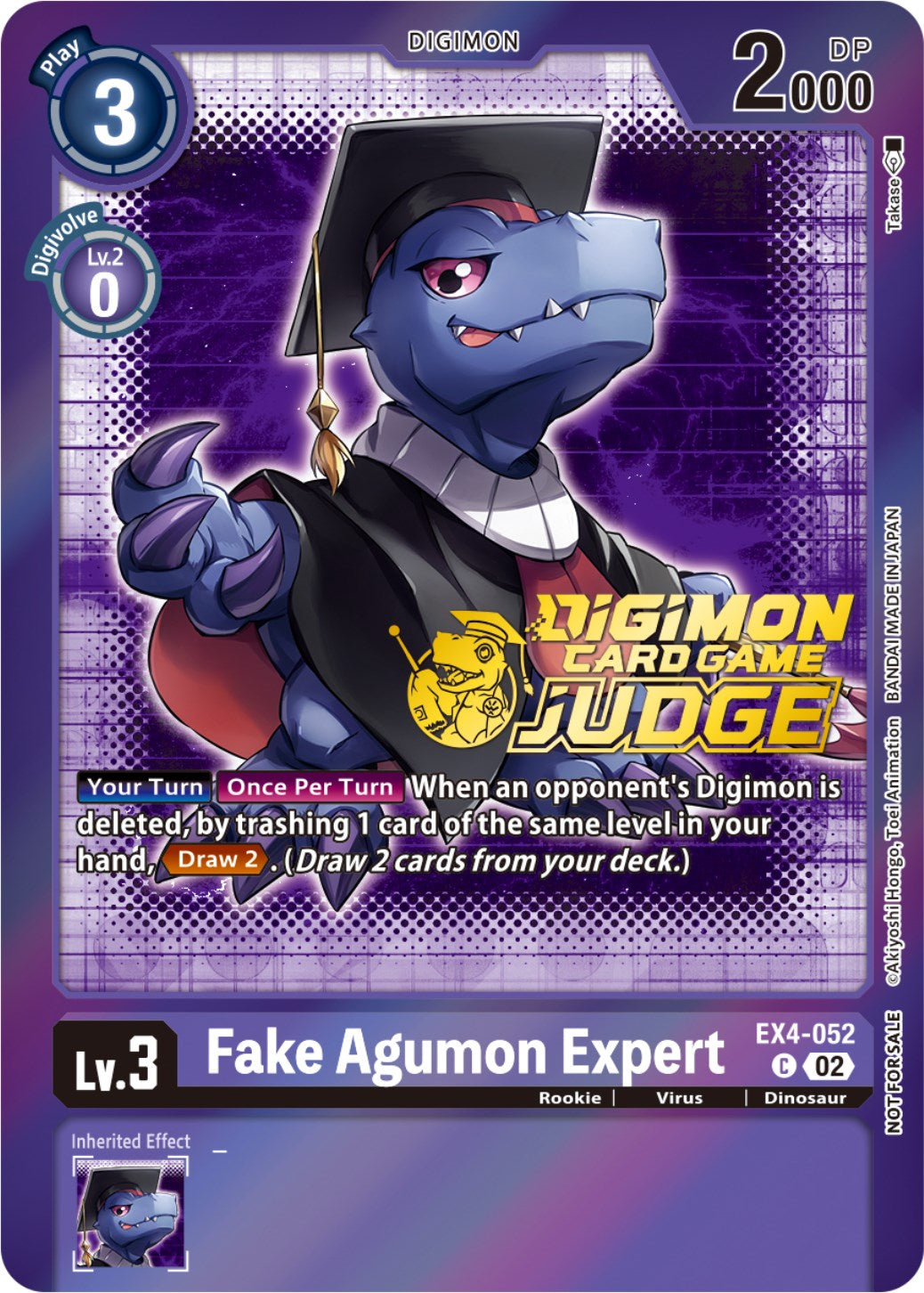 Fake Agumon Expert [EX4-052] (Judge Pack 4) [Alternative Being Booster Promos] | Play N Trade Winnipeg