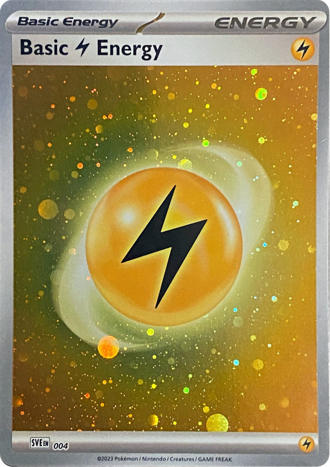 Basic Lightning Energy (004) (Cosmos Holo) [Scarlet & Violet: Base Set] | Play N Trade Winnipeg