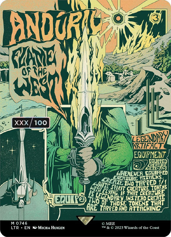 Anduril, Flame of the West (Borderless Poster) (Serialized) [The Lord of the Rings: Tales of Middle-Earth] | Play N Trade Winnipeg