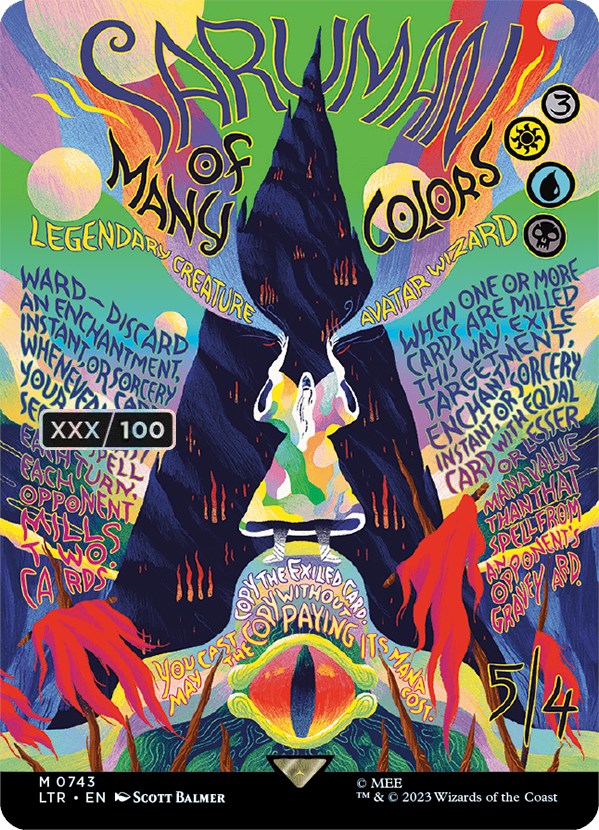 Saruman of Many Colors (Borderless Poster) (Serialized) [The Lord of the Rings: Tales of Middle-Earth] | Play N Trade Winnipeg