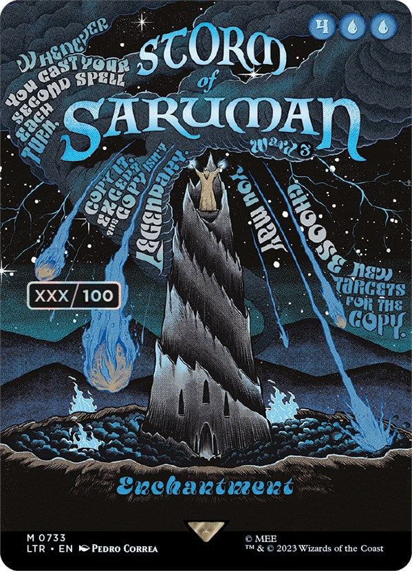 Storm of Saruman (Borderless Poster) (Serialized) [The Lord of the Rings: Tales of Middle-Earth] | Play N Trade Winnipeg