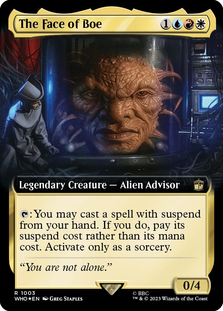 The Face of Boe (Extended Art) (Surge Foil) [Doctor Who] | Play N Trade Winnipeg