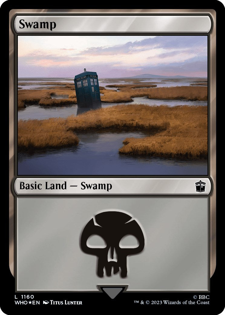 Swamp (1160) (Surge Foil) [Doctor Who] | Play N Trade Winnipeg