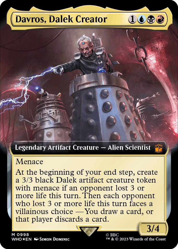 Davros, Dalek Creator (Extended Art) (Surge Foil) [Doctor Who] | Play N Trade Winnipeg