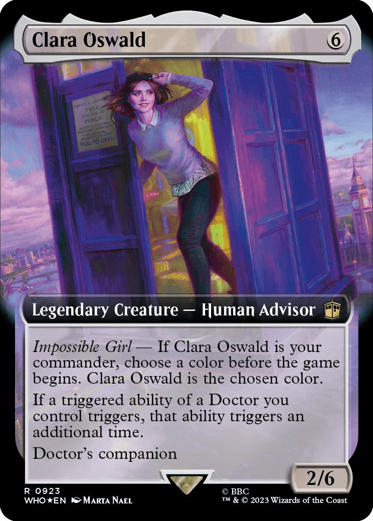 Clara Oswald (Extended Art) (Surge Foil) [Doctor Who] | Play N Trade Winnipeg