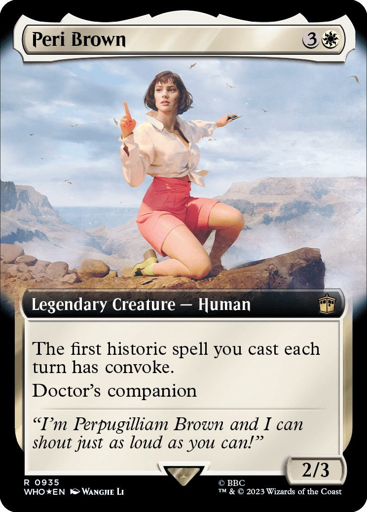 Peri Brown (Extended Art) (Surge Foil) [Doctor Who] | Play N Trade Winnipeg