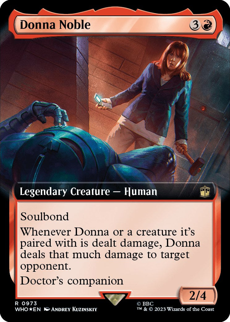 Donna Noble (Extended Art) (Surge Foil) [Doctor Who] | Play N Trade Winnipeg