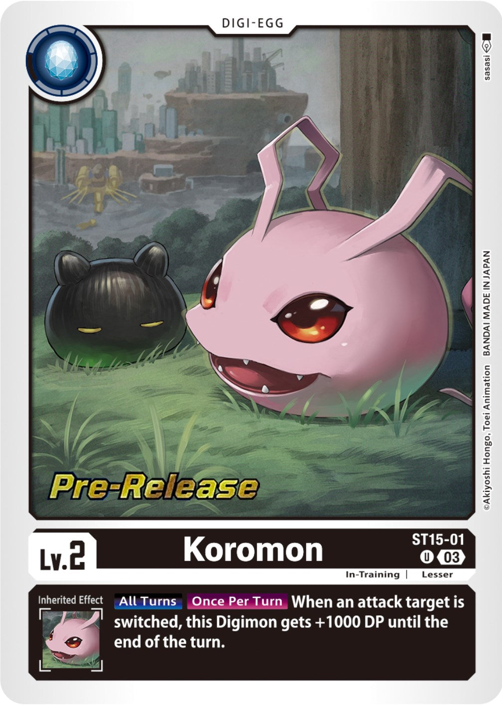 Koromon [ST15-01] [Starter Deck: Dragon of Courage Pre-Release Cards] | Play N Trade Winnipeg