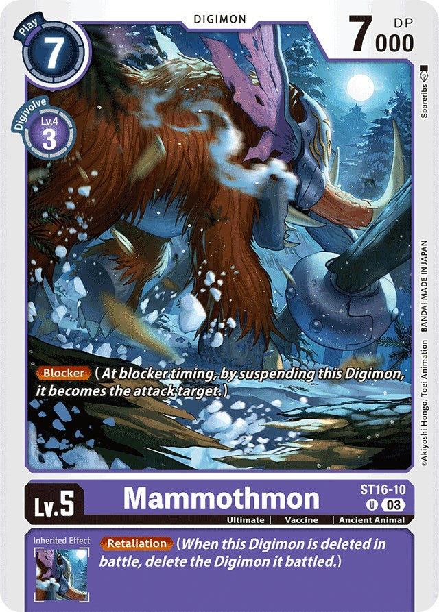 Mammothmon [ST16-10] [Starter Deck: Wolf of Friendship] | Play N Trade Winnipeg