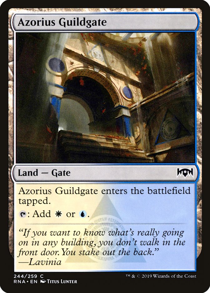 Azorius Guildgate (244/259) [Ravnica Allegiance] | Play N Trade Winnipeg