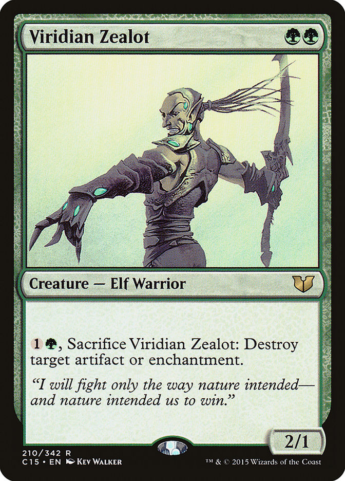 Viridian Zealot [Commander 2015] | Play N Trade Winnipeg