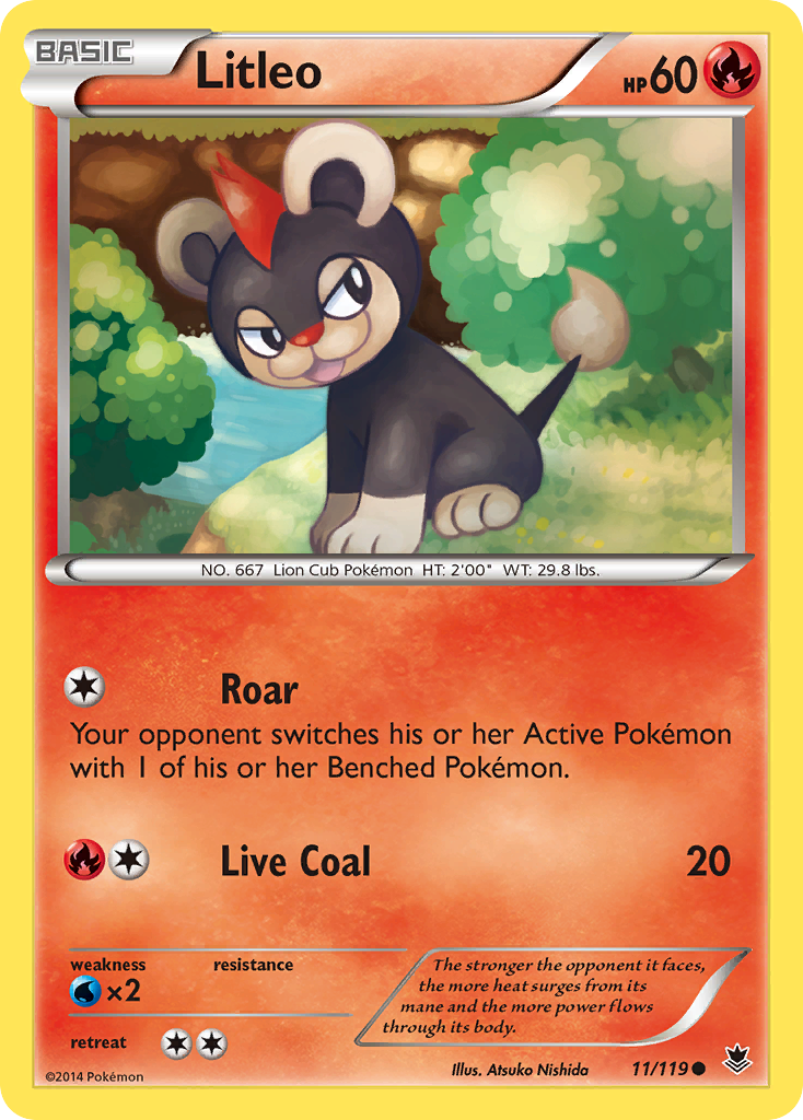 Litleo (11/119) [XY: Phantom Forces] | Play N Trade Winnipeg