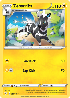 Zebstrika (054/185) [Sword & Shield: Vivid Voltage] | Play N Trade Winnipeg