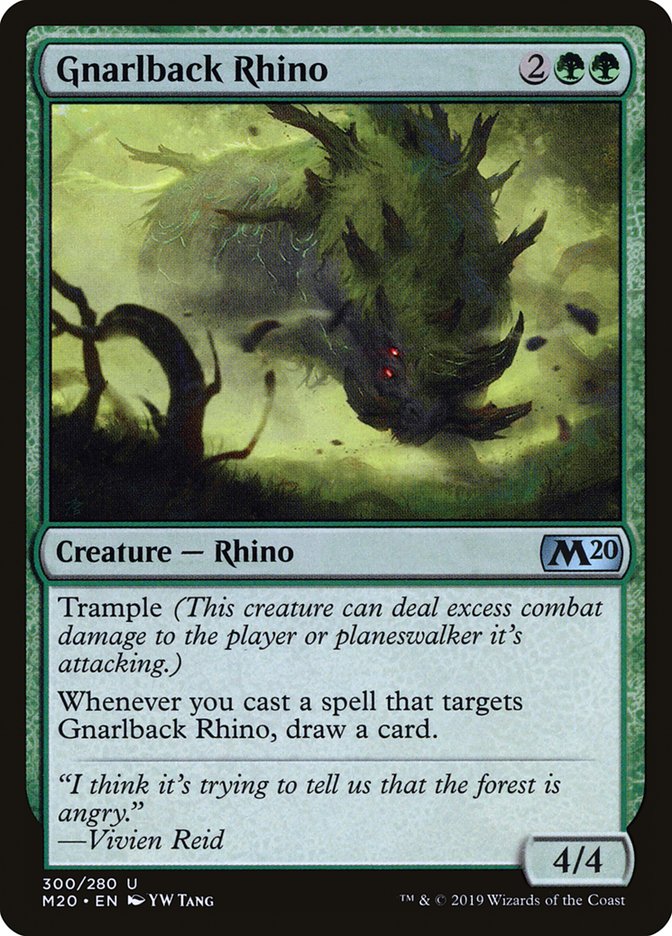 Gnarlback Rhino [Core Set 2020] | Play N Trade Winnipeg