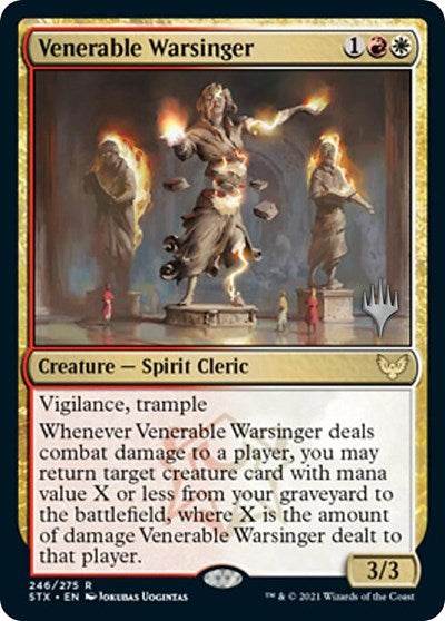 Venerable Warsinger (Promo Pack) [Strixhaven: School of Mages Promos] | Play N Trade Winnipeg