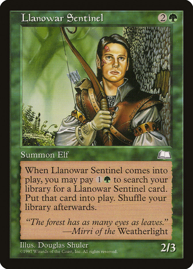 Llanowar Sentinel [Weatherlight] | Play N Trade Winnipeg