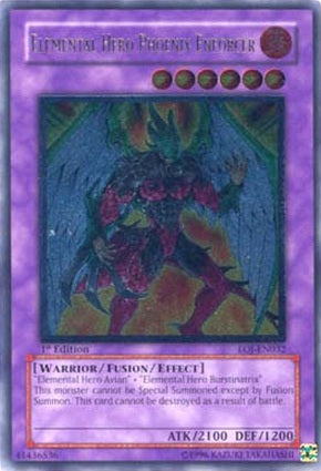 Elemental Hero Phoenix Enforcer [EOJ-EN032] Ultimate Rare | Play N Trade Winnipeg