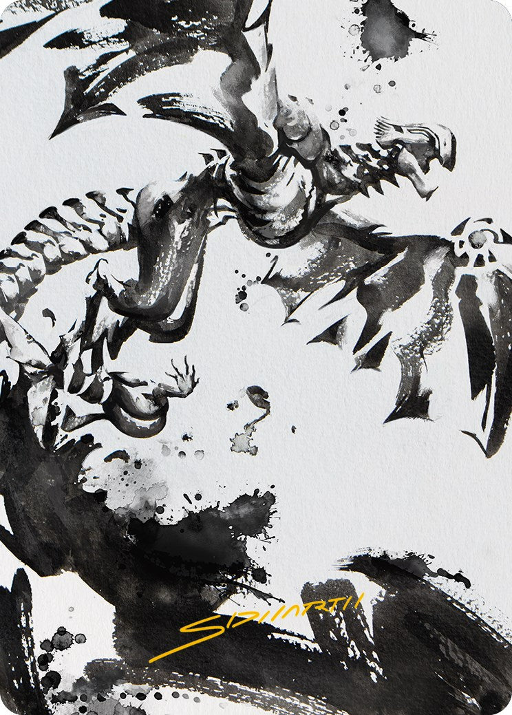 Quicksilver Fisher Art Card (Gold-Stamped Signature) [Phyrexia: All Will Be One Art Series] | Play N Trade Winnipeg