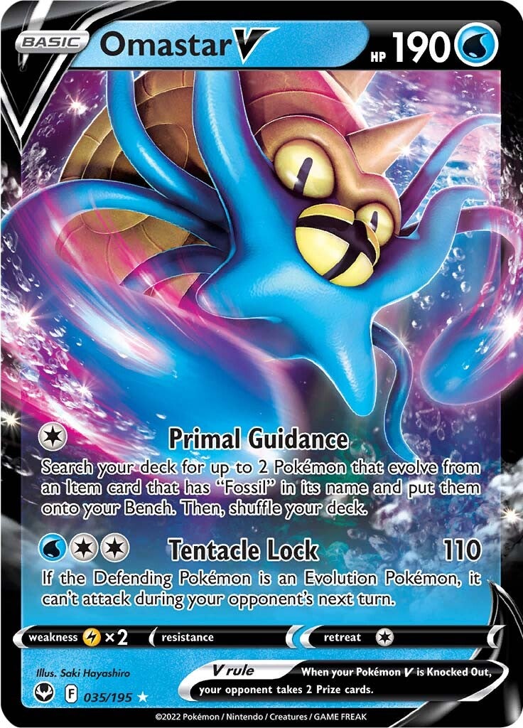 Omastar V (035/195) [Sword & Shield: Silver Tempest] | Play N Trade Winnipeg