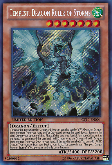 Tempest, Dragon Ruler of Storms [CT10-EN004] Secret Rare | Play N Trade Winnipeg