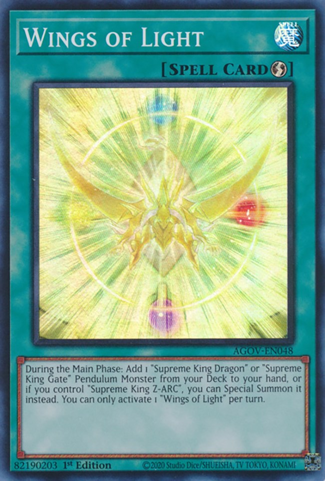 Wings of Light [AGOV-EN048] Super Rare | Play N Trade Winnipeg