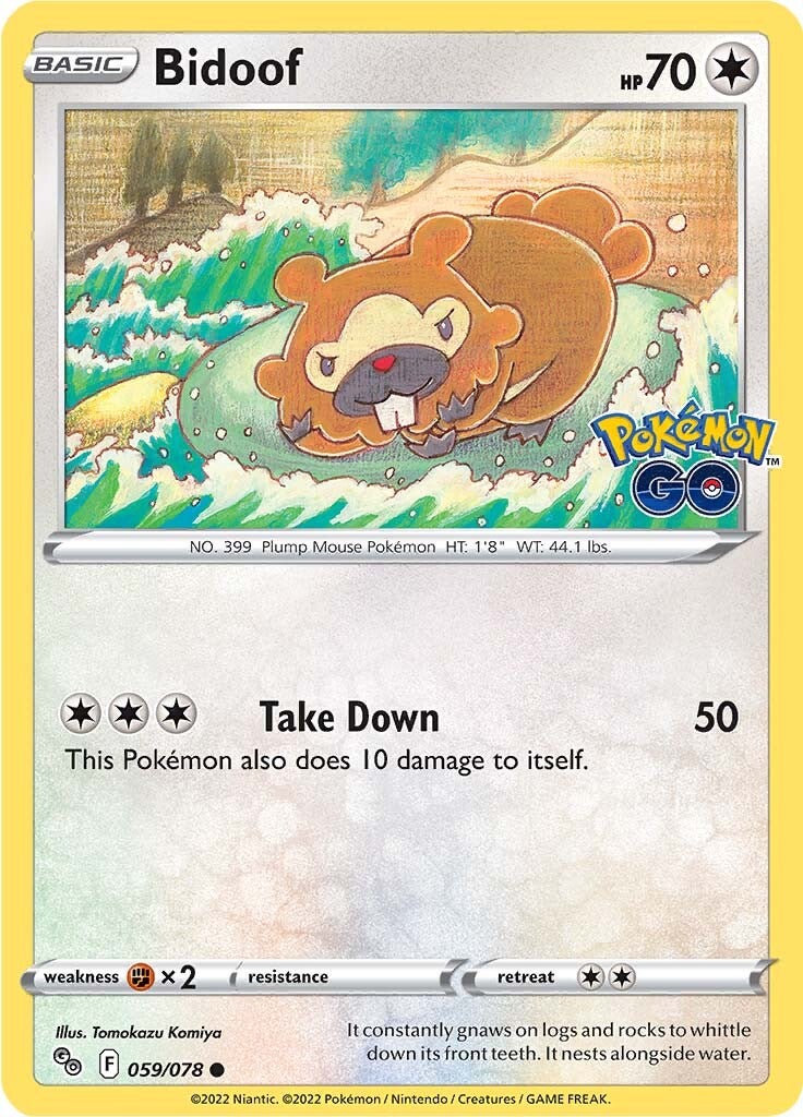 Bidoof (059/078) [Pokémon GO] | Play N Trade Winnipeg