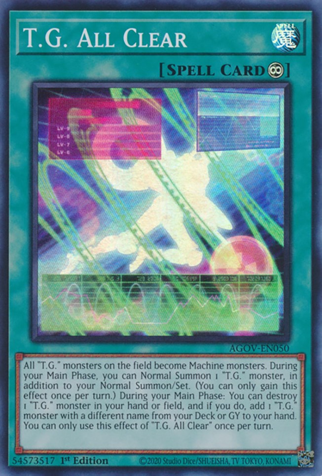 T.G. All Clear [AGOV-EN050] Super Rare | Play N Trade Winnipeg